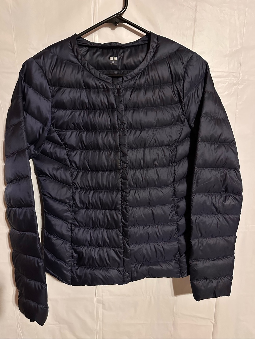 Uniqlo Junior’s Lightweight Navy puffer Jacket - XXS